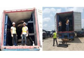 Good news!Nigeria customers received flatbed semi trailer on August 7th