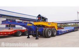 4 Axle 150Ton Detachable Gooseneck Trailer will be sent to Philippines