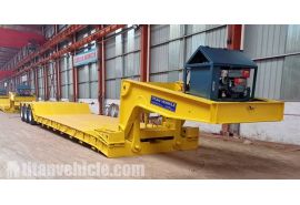 3 Axle Detachable Gooseneck Lowboy Trailer will be sent to in Nigeria Lagos