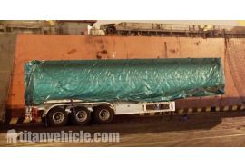 Tri Axle Diesel Tanker Trailer will be sent to Tanzania Dar es salaam