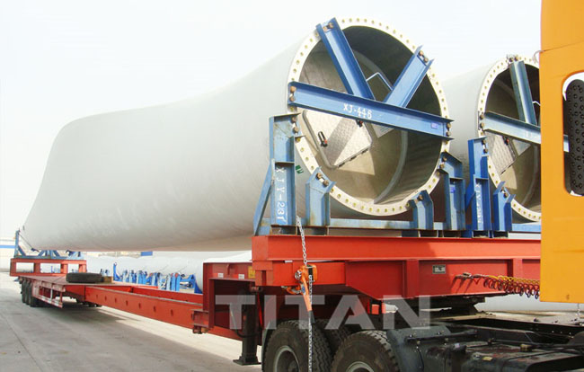 Wind Blade Carrier Transporter Stretchable Trailer for Transporting Wind Blade