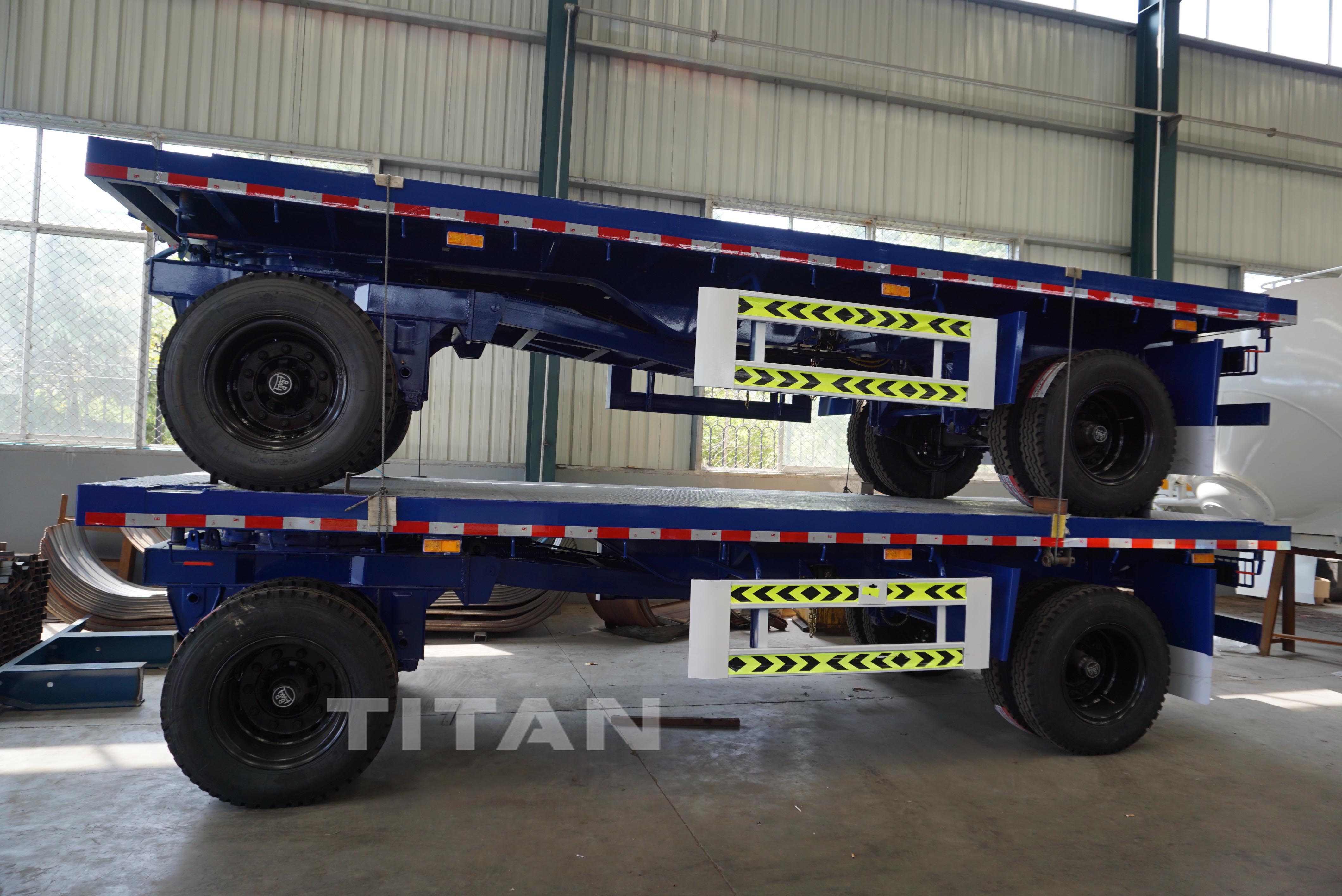 Drawbar Flatbed  trailers 