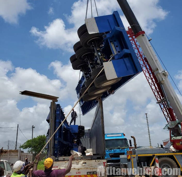 Tri Axle Drop Side Trailer For sale