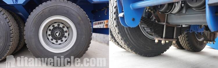 Tires and Spring of Detachable Gooseneck Trailer