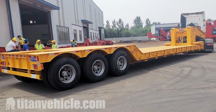 3 Axle 80 Ton Detachable Gooseneck Trailer for Sale In Cayman Islands