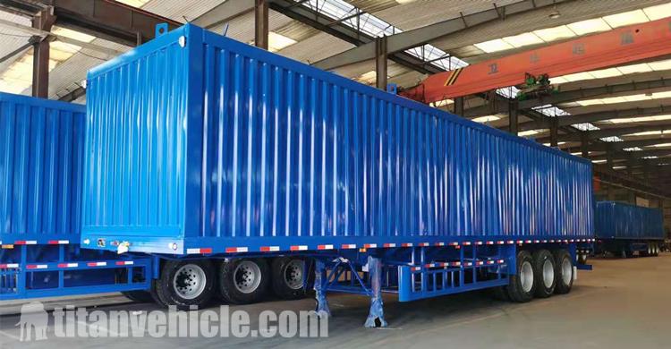 3 Axle 40 Ton Box Semi Trailer will be sent to Nigeria