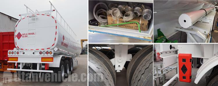 Details of 40000 Liters Petrol Lorry Tanker Trailer Manufacturer