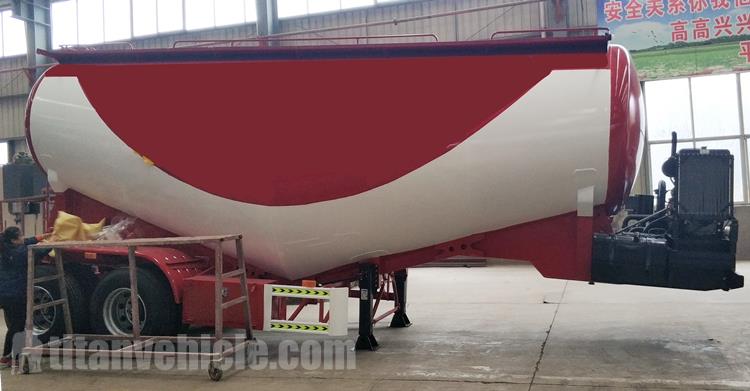 2 Axle 50 Ton Bulk Cement Tanker Trailer for Sale In Congo