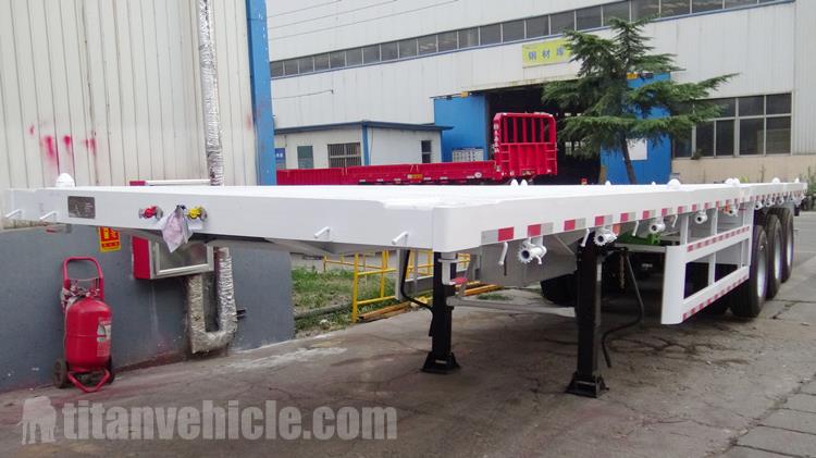 Tri Axle Flatbed Trailer for Sale In Papua New Guinea - TITAN VEHICLE