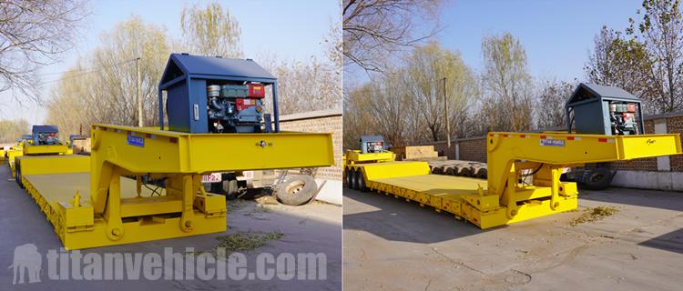 100 Ton Hydraulic Detachable Gooseneck Lowboy Trailer for Sale In Nigeria