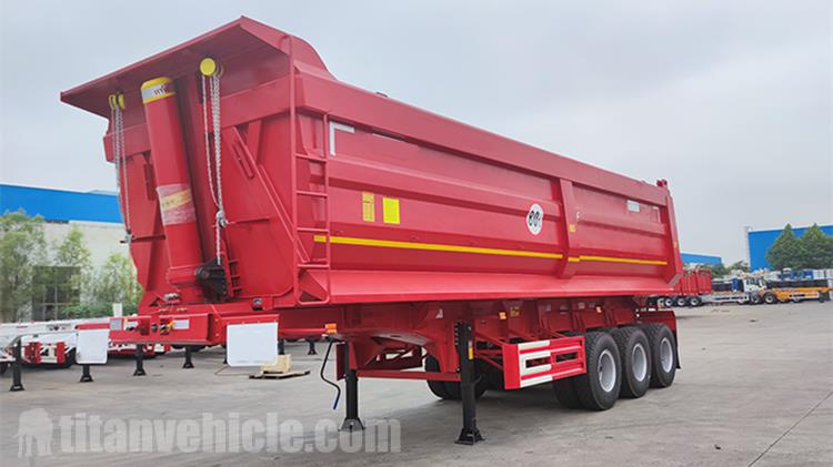 Tri Axle 80 Ton Semi Dump Truck Trailer for Sale In Malawi