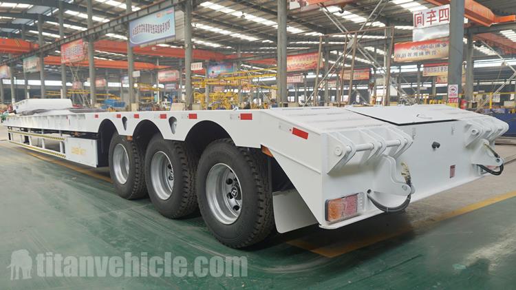 Heavy Duty Tri Axle Low Bed Semi Trailer for Sale In Congo