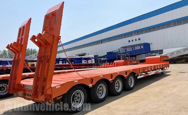 4 Axle 100 Ton Drop Deck Trailer for Sale In Angola