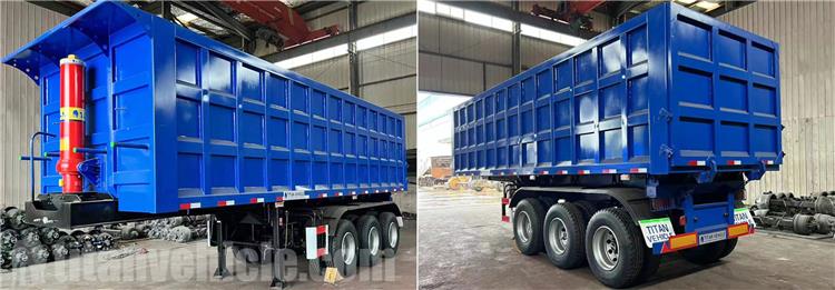 Tri Axle 33CBM Semi Dump Trailers for Sale in Benin