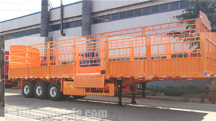 3 Axle 80 Ton Fence Cargo Trailer for Sale In Gabon