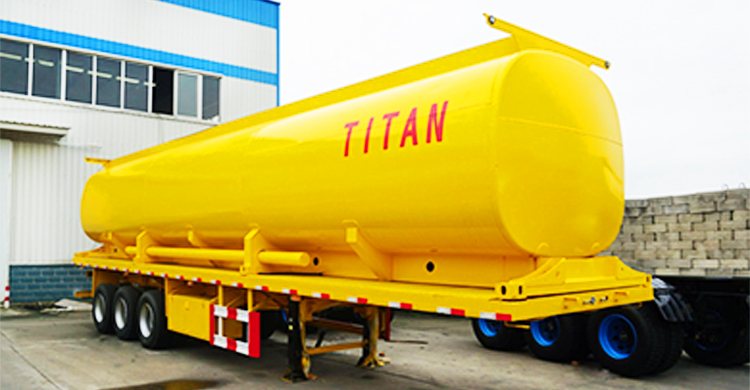 3 Axle 45000L Fuel Tanker Trailer for Sale in Tanzania