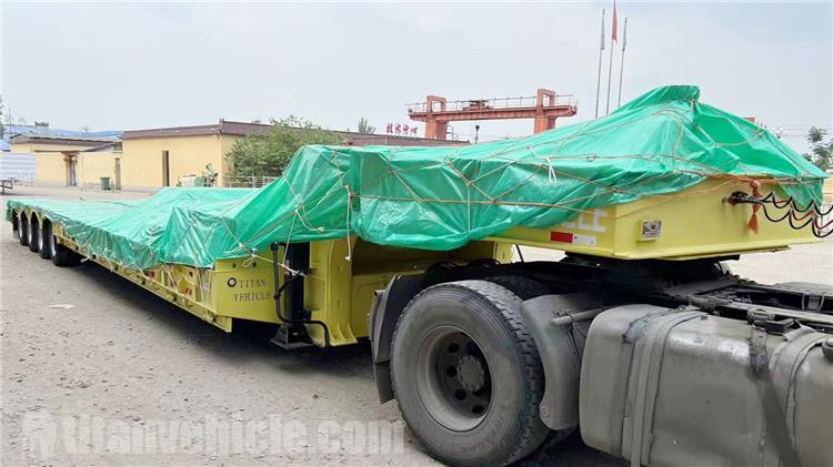 4 Line 8 Axle Trie Exposed Low Loader Trailer for Sale In Guyana