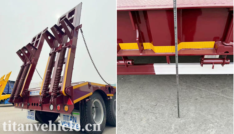 3 Axle Low Bed Trailer Price in Djibouti