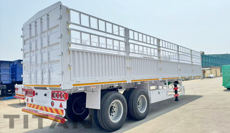 2 Axle Fence Cargo Semi Trailer for Sale in Tanzania 