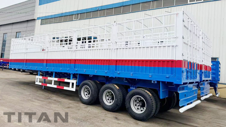 3 Axle 40 Ft Fence Semi Trailer for Sale in Senegal 