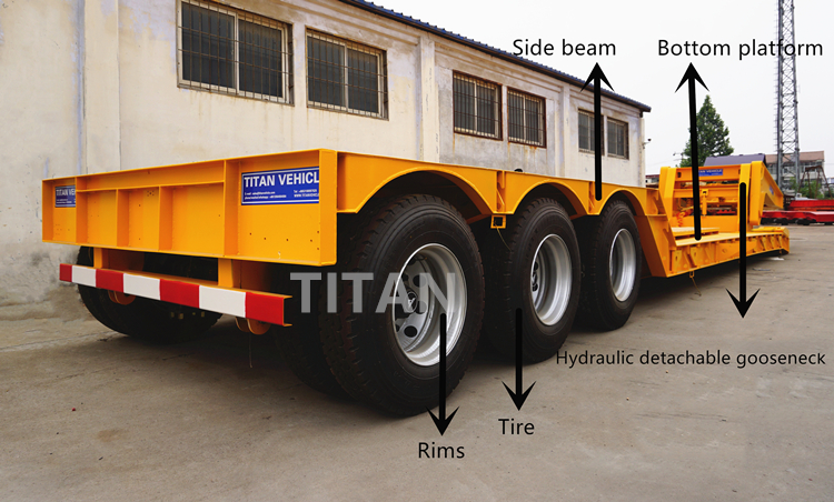 detachable gooseneck lowboy trailers