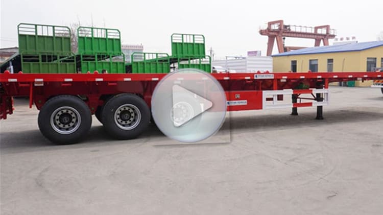 3 Axle 40 Ft Flatbed Trailers for Sale 