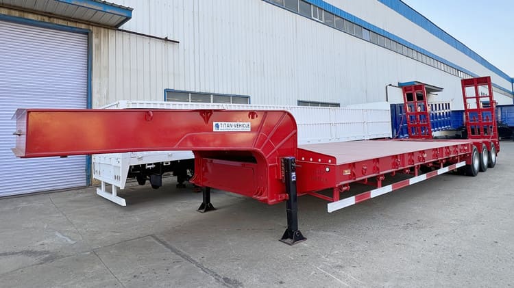  Hydraulic Lowbed Trailer Truck