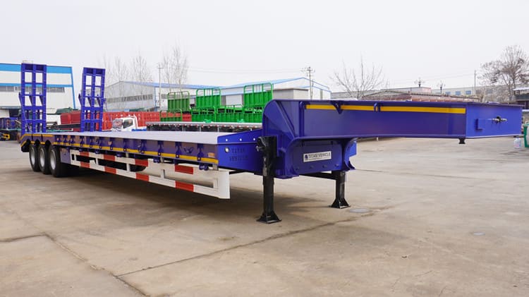 Tri Axle 60 Tons Semi Low Loader Trailer